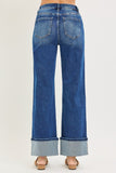 RIS121 - H/R SEAM CUFFED JEANS