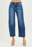 RIS122 - SLOUCHY CROP BARREL JEAN