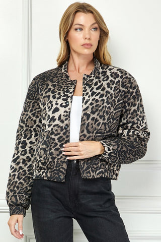 SBS112 - LEOARD BOMBER JACKET