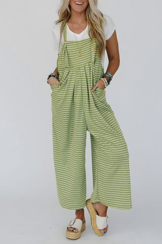 JJ109 - GINGHAM OVERALLS