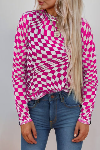 JJ114 - CHECKERED MESH TOP