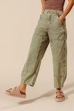 SOM102 - LT OLIVE BARREL PANTS