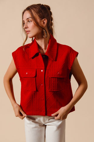SOM103 - QUILTED RED VEST