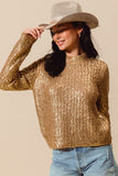 SOM105 - GOLD METALLIC SWEATER