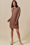 SOM110 - BROWN SWEATER DRESS