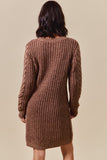 SOM110 - BROWN SWEATER DRESS