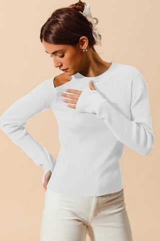SOM111 - CUT OUT RIB TOP