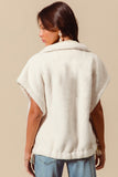 SOM112 - IVORY SHERPA VEST