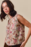 SOM119 - FLORAL SWEATER VEST -