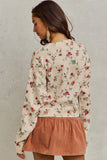 SOM120 - FLORAL CREW SWEATER -