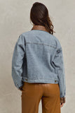 SOM122 - DENIM JACKET FAUX FUR