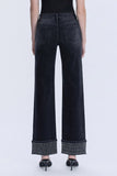 VEV110 - BLACK STUDDED JEANS