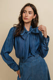 A&S103 - DENIM BLOUSE W/TIE