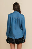 A&S103 - DENIM BLOUSE W/TIE