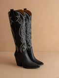 ASTRID- Black Cowboy Boots