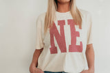 HFL106 - GINGHAM NE VORY TEE