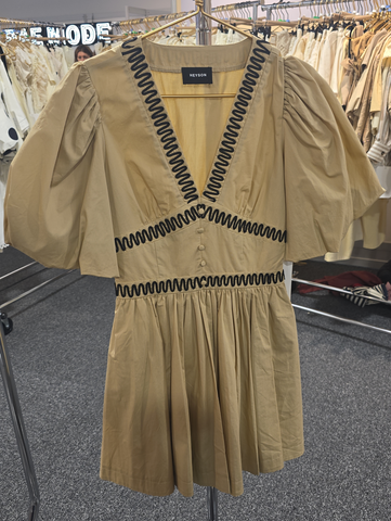 HAY107 - SOUTACHE EMBROIDER DRESS