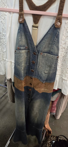 EES128 - MIDI DENIM WESTERN DRESS -