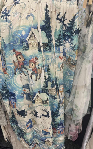 ORI115 - SNOW PRINT PANTS -