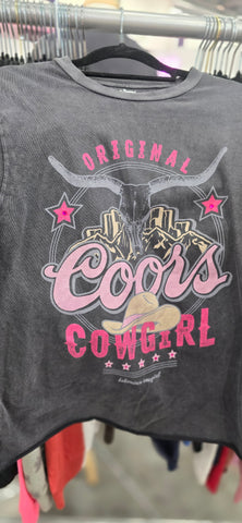 BOH104 - COORS COWGIRL GRAPHIC TEE