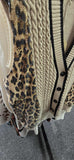 USA106 - SEQUIN/LEOPARD SWEATERVEST