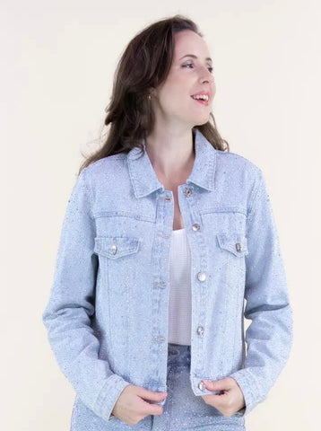 USA101 - RHINESTONE DENIM JACKET