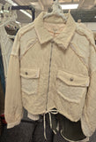POL123 - CREAM QUILTED JACKET -
