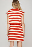 SS130 - RED STRIPE DRESS -