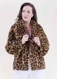 USA103 - LEOPARD FAUX FUR JACKET