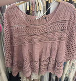 ORI107 - OVERSIZED CROCHET TOP