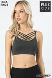 ZE-1X PLUS SEAMLESS CRISS-CROSS BRALETTE