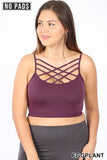 ZE-1X PLUS SEAMLESS CRISS-CROSS BRALETTE