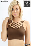 ZE-1X PLUS SEAMLESS CRISS-CROSS BRALETTE