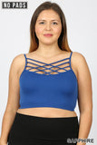 ZE-1X PLUS SEAMLESS CRISS-CROSS BRALETTE