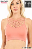 ZE-1X PLUS SEAMLESS CRISS-CROSS BRALETTE