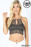 ZE10 - LACE HALTER BRALETTE