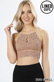 ZE10 - LACE HALTER BRALETTE