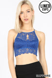 ZE10 - LACE HALTER BRALETTE