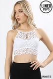 ZE10 - LACE HALTER BRALETTE